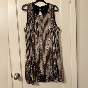 Short Sequined Shift Dress